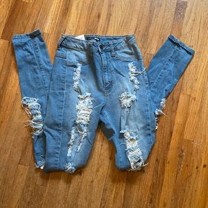 Fashion Nova Distressed Jeans